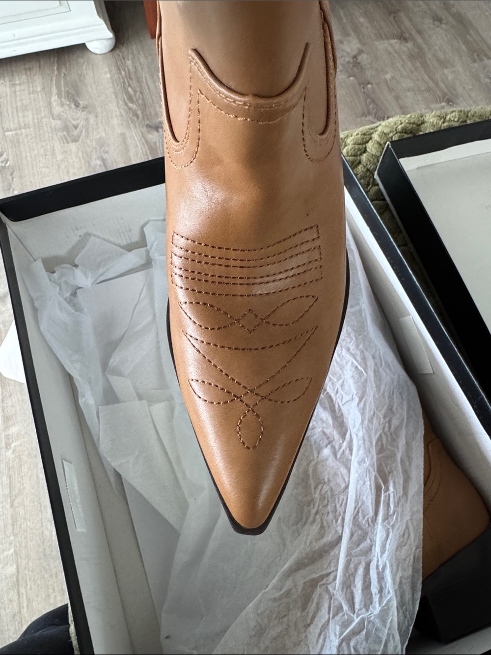 NIB madden girl Saloonn Nat/briwn cowboy western boots - Picture 3 of 5